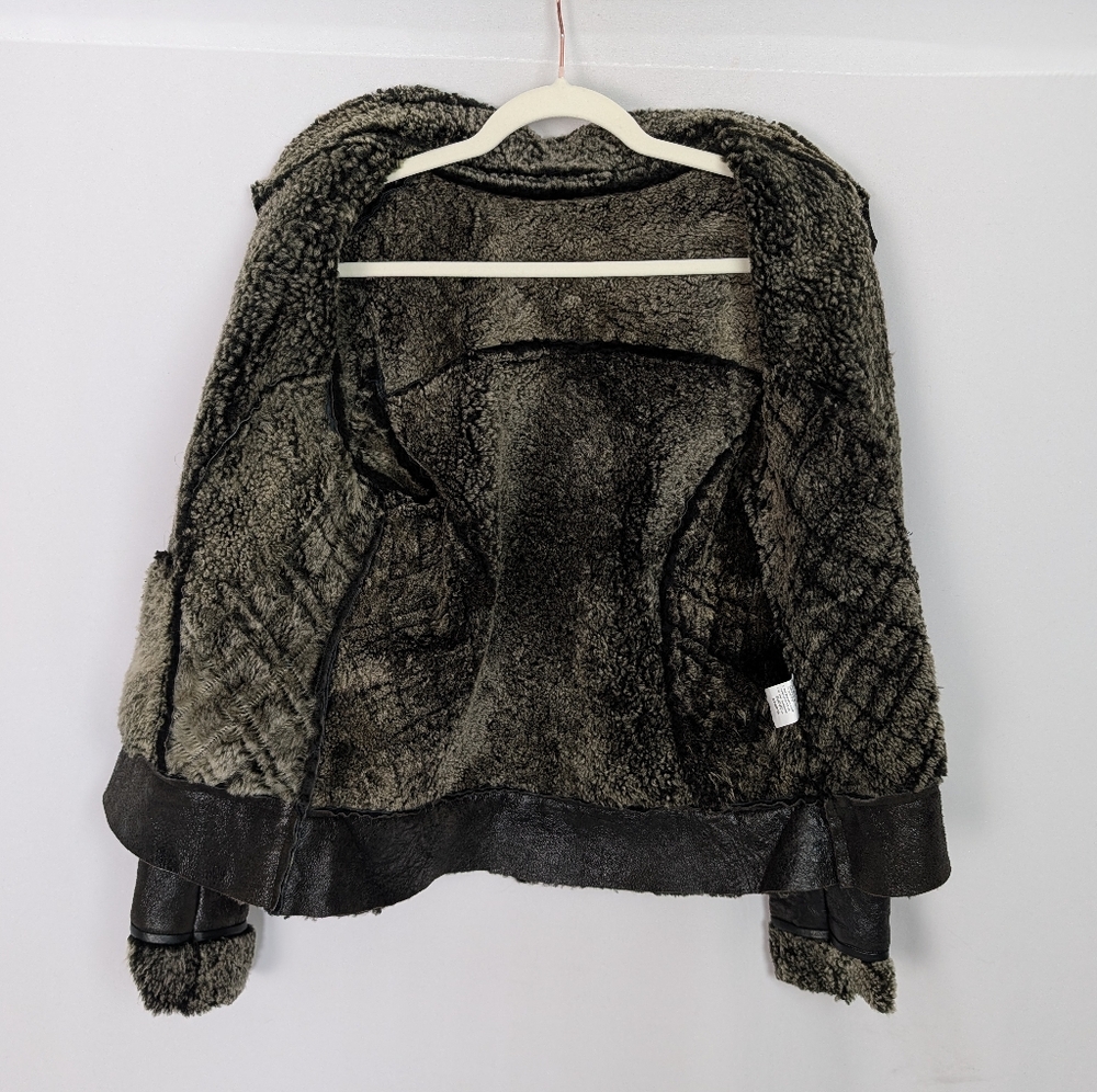 Cuadra Shearling Lined Leather Jacket - image 3